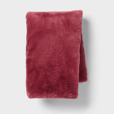 Plush Body Pillow Cover Dark Mauve - Room Essentials