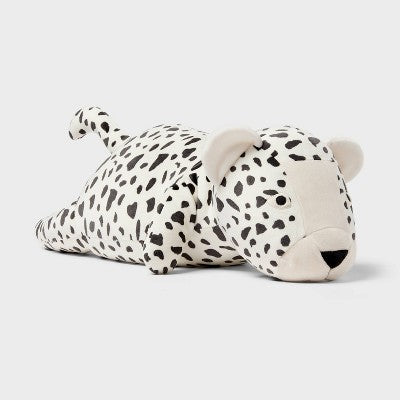 Cheetah Weighted Plush Kids' Throw Pillow Black and White - Pillowfort
