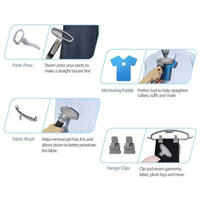 SALAV GS45-DJ Professional Garment Steamer with Foot Pedal Control: 1500W Clothing Steamer, 1.8L Tank, 60 Min Steam Time