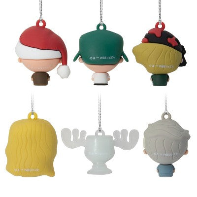 Hallmark 6pc National Lampoon's Christmas Vacation Mini Christmas Tree Ornament Set: Shatterproof, Indoor Decoration