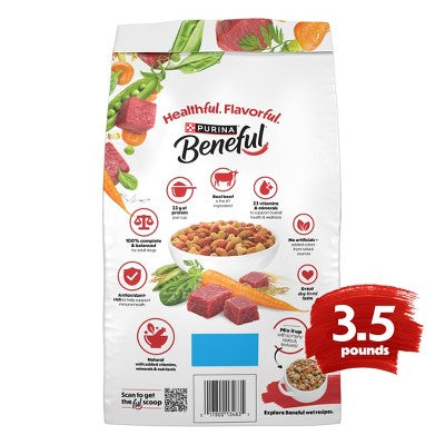 Purina Beneful Originals Real Beef Flavor Dry Dog Food - 3.5lbs