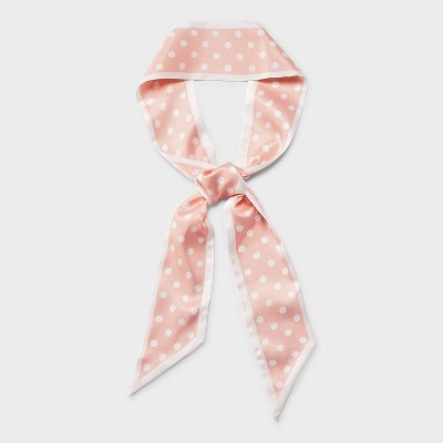 Polka Dot Skinny Scarf - A New Day Pink