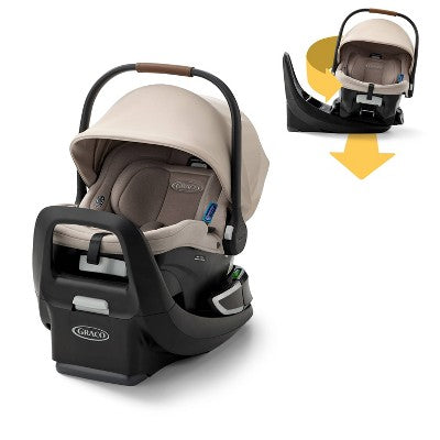 Graco Snug Ride Turn & Slide Infant Car Seat - Sandstone (LOCAL PICKUP ONLY)