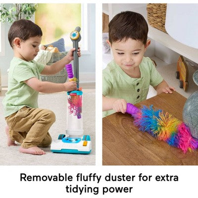 Fisher-Price Laugh & Learn 2-in-1 Vacuum Toddler Electronic Learning Toy with Lights & Music