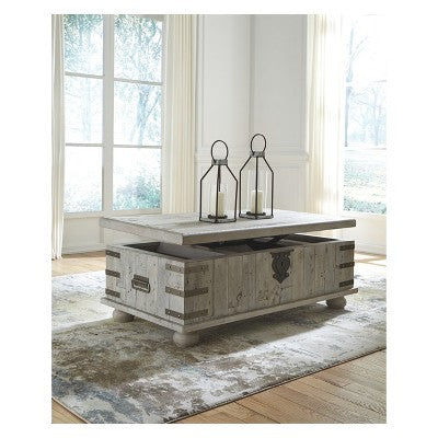 Carynhurst Lift Top Cocktail Table White - Signature Design by Ashley (LOCAL PICKUP ONLY)