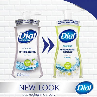 Dial Foaming Antibacterial Defense Hand Wash - White Tea - 10 fl oz