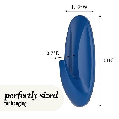Command 2pk Damage-Free Medium Designer Hooks Arctic Freeze