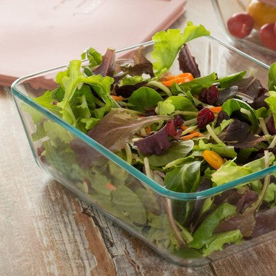 Pyrex 11c Rectangular Glass Food Storage Rosewater