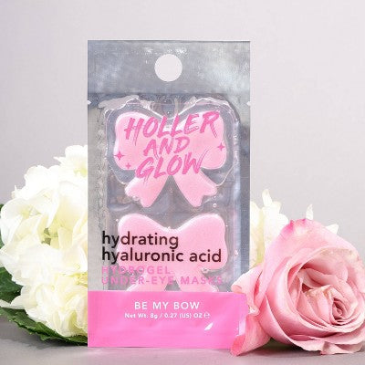Holler and Glow Vitamin C Under Eye Mask Bows - 0.10oz: Deep Hydration, Damage Repair, Alcohol-Free, Sensitive Skin