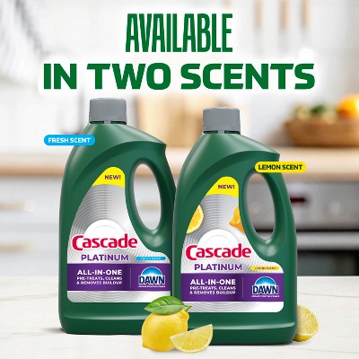 Cascade Fresh Platinum Gel Dishwasher Detergents - 75 fl oz