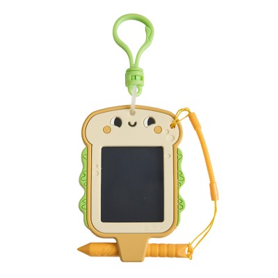 Boogie Board Scribble Pals Mini Sandwich 2.25" LCD Writing Tablet Keychain for Kids, Reusable Mess-Free Doodle Toy, Travel Drawing Pad, Ages 3+