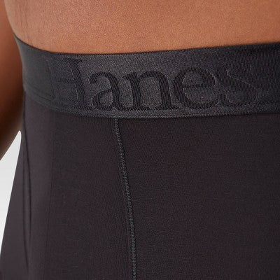 Hanes Originals Premium Men's SuperSoft Trunks 2pk - Purple/Black S