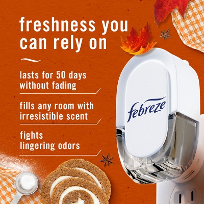 Febreze Luxe Plug Dual Refill Air Freshener - Pumpkin Roll - 1.75 fl oz/2ct