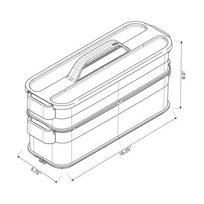 6pc Click in Place Slim Toolbox Starter Kit White - Brightroom?