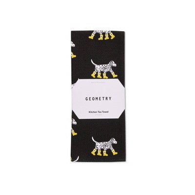 Geometry Kitchen Tea Towel Dalmation in Boots