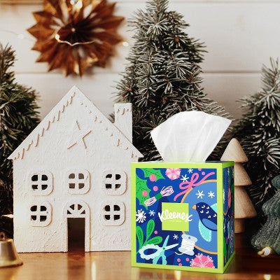 Kleenex Ultra Soft Holiday Facial Tissue - 4pk/60ct