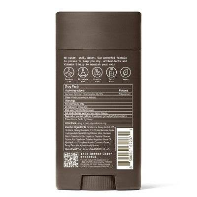 Papatui Triple Action Complex Men's Antiperspirant Vanilla Shea 48-Hour Sweat and Odor Protection - 2.6oz