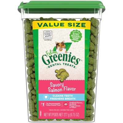 Greenies Savory Salmon Flavor Dental Cat Treats - 9.75oz