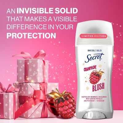 Secret Invisible Solid Limited Edition Antiperspirant and Deodorant - Champagne Blush - 2.6oz