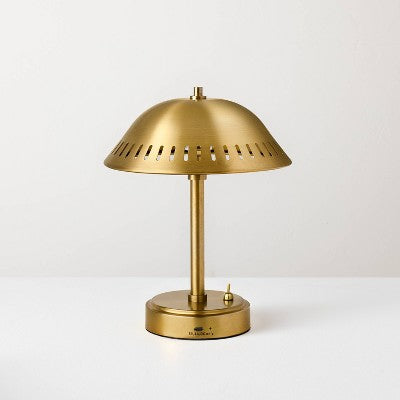 Portable Table Lamp Brass (Includes LED Light Bulb) - Hearth & Hand with Magnolia