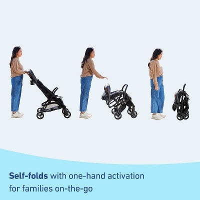 Graco Ready2Jet Compact Auto-Fold Stroller - Kingston: Single, Metal, 5-Point Harness, 6.5" Front Wheels (LOCAL PICKUP ONLY)