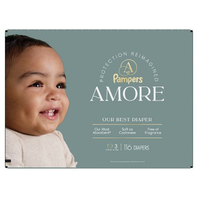 Amore by Pampers Diapers Enormous Pack - Size 3 - 116ct