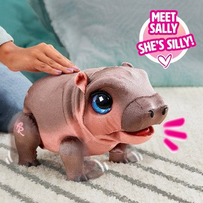 FurReal Sally The Silly Hippo 9" Interactive Plush Kids Toys for Ages 4 Up by Just Play