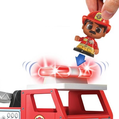 Tile Town Fire Truck Magnetic Tiles Set