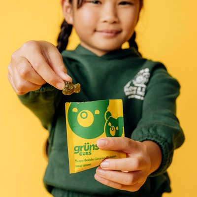 Gruns Kids' Low Sugar Superfoods Greens Gummies - 96ct/12 Servings