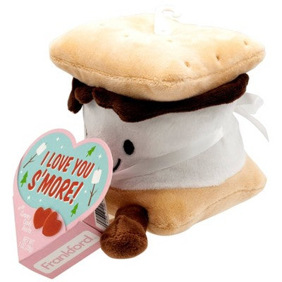 Frankford Valentine's Day Smore Plush with Gummy Candy Hearts - 1oz
