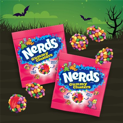 Nerds Gummy Clusters Trick or Treat Size Halloween Candy Laydown Bag - 6oz