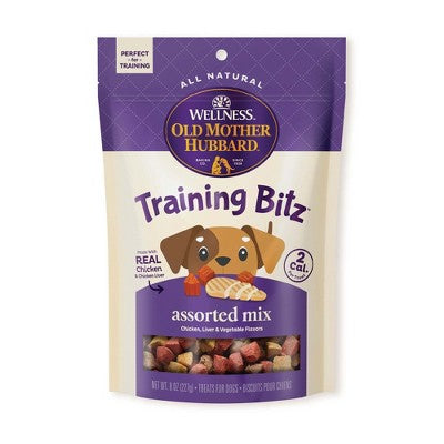 Old Mother Hubbard by Wellness Training Crunchy Dog Treat Bitz with Chicken Flavor - 8oz