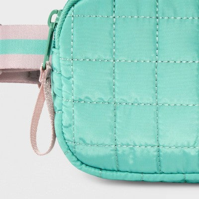 Girls' Quilted Fanny Crossbody Bag - Cat & Jack Green