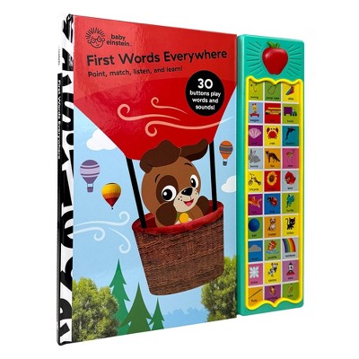 Baby Einstein First Words Everywhere! 30 Button Animal Sound Book