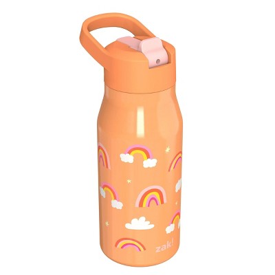 Zak Designs 14 fl oz Stainless Steel Tranquility Straw Bottle - Rainbow