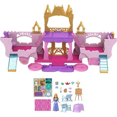 Disney Princess Carriage to Castle Transforming Playset 18pc