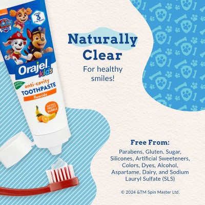 Orajel Kids Paw Patrol Anticavity Fluoride Toothpaste - Fruity Bubble - 4.2oz