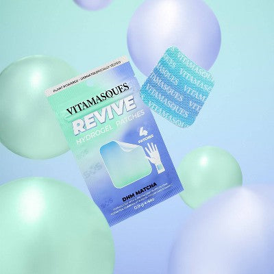 Vitamasques REVIVE DHM+Matcha Vitamin Hydrogel Face Patches - 4 patch