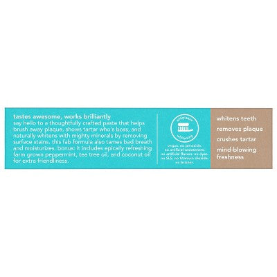 hello Antiplaque and Whitening Fluoride Free Toothpaste - Natural Peppermint - 5oz/2pk