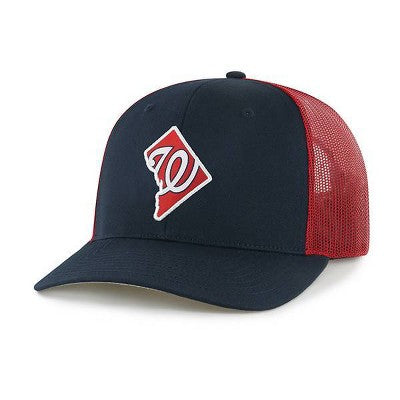 MLB Washington Nationals Gaze Hat: Adjustable Snapback Mesh Baseball Cap