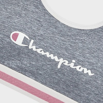 Champion Girls' Iconic Essentials Bralette - Heather Gray XL