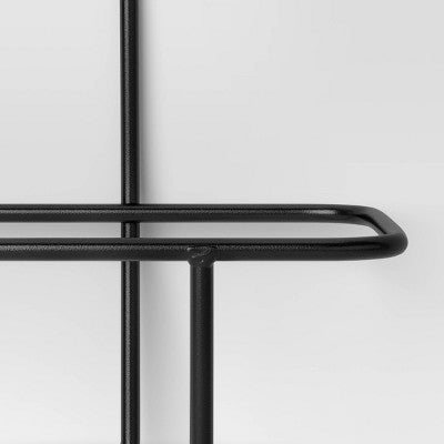 Rectangular Metal Outdoor Planter Hanger 5.2"x16.4"x7.2" Black - Room Essentials