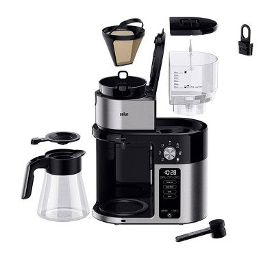 Braun MultiServe Plus 10-Cup Pod Free Drip Coffee Maker, 7 Brew Sizes / Hot & Cold Brew, KF9250BK: Stainless Steel, Electric, Dishwasher-Safe