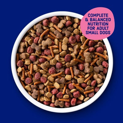 Kibbles 'n Bits Mini Bits Savory Beef & Chicken Flavors Small Breed Complete & Balanced Dry Dog Food - 3.5lbs