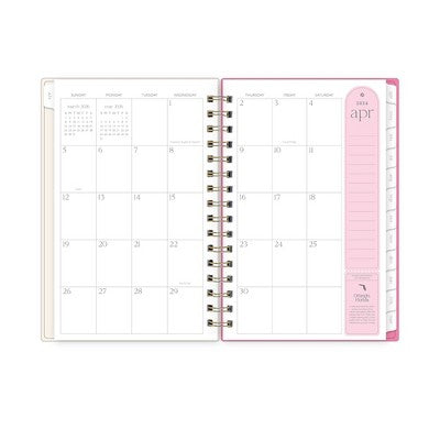 Rhi James for Blue Sky Daily/Monthly Planner 15 Month Wirebound 5"x8"" Printed - Cream Dot