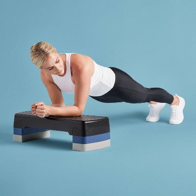 Adjustable 7.6" Step Deck - All In Motion: Polypropylene, 300lb Capacity, Total Body Workout (LOCAL PICKUP ONLY)