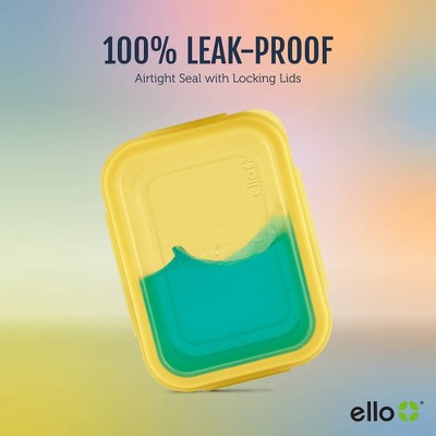 Ello 10pc Snap and Nest Meal Prep Food Storage Containers Multicolor Brights