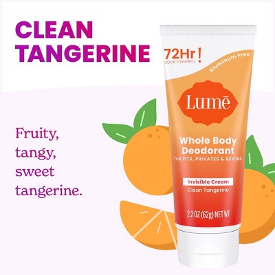 Lume Deo Cream Tube - Tangerine - 2.2oz