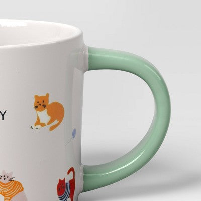 17oz Stoneware HOME IS WHERE MY CAT IS Mug - Room Essentials