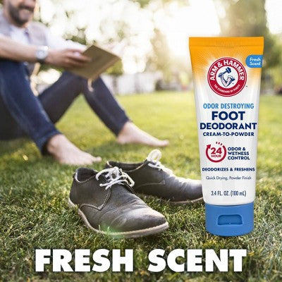 Arm & Hammer Odor Destroying Foot Deodorant Cream-to-Powder - 3.4 fl oz